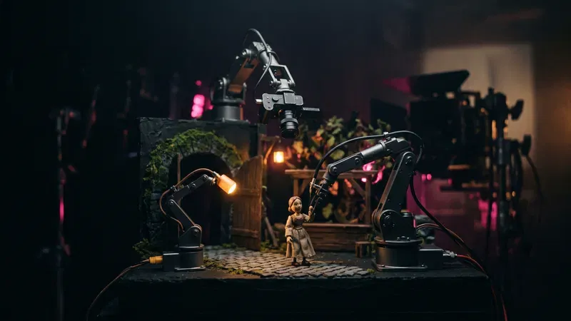 Imagen ilustrativa generada con IA: Agentes de video con IA: Flova, Claude Code y la edición automática
