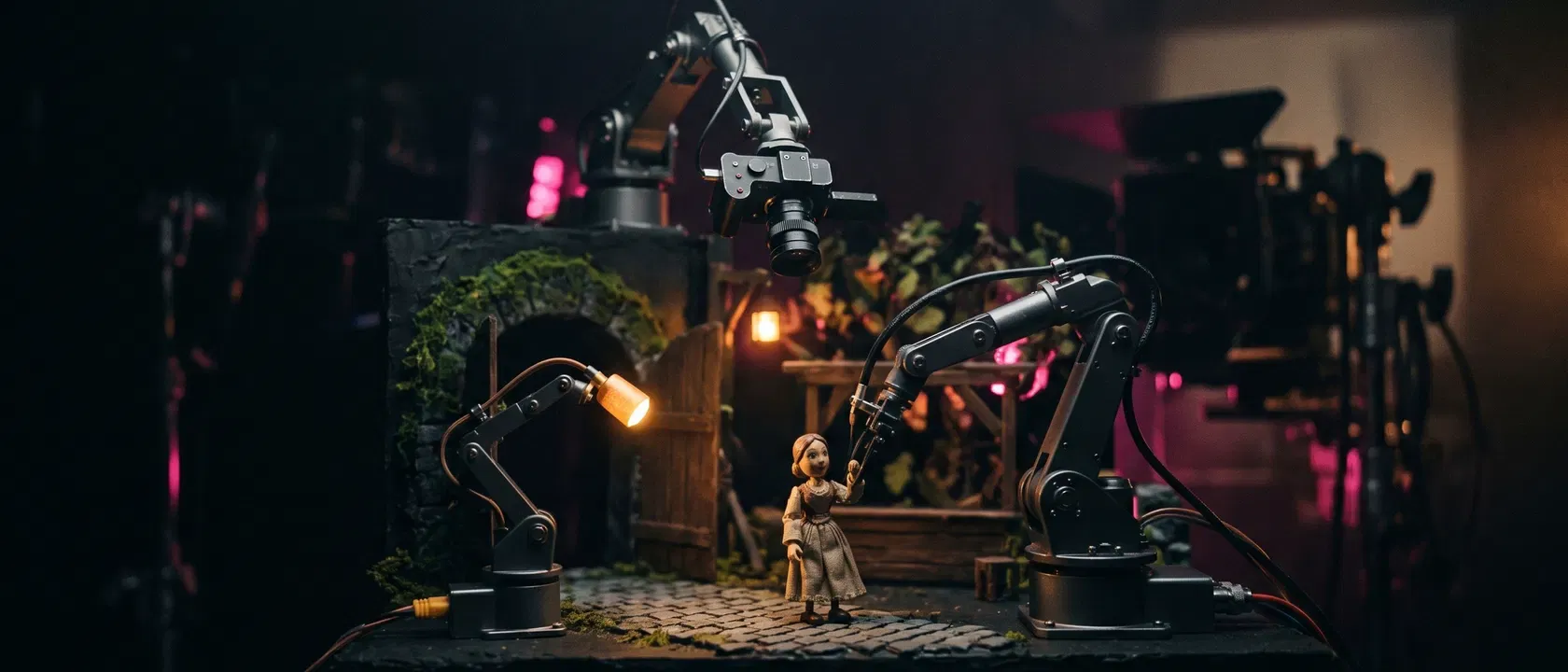 Imagen ilustrativa generada con IA: Agentes de video con IA: Flova, Claude Code y la edición automática